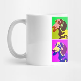 Andy Warhol inspired Freddy the Dachshunds Mug